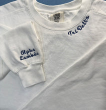 Load image into Gallery viewer, Custom Embroidered Neckline Mockneck Sweatshirt