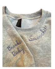 Load image into Gallery viewer, Custom Embroidered Neckline Mockneck Sweatshirt