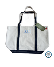Load image into Gallery viewer, Custom Embroidered Greek Canvas Medium Tote Bag
