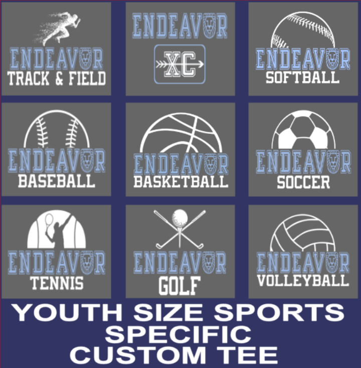 Youth Sized Endeavor Customizable Sports T-shirt