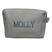 Load image into Gallery viewer, Custom Seersucker Cosmetic Case
