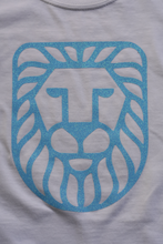 Load image into Gallery viewer, Blue Glitter Classic Lion T-shirt
