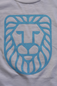 Blue Glitter Classic Lion T-shirt