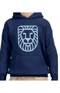 Blue Glitter Classic Lion Hoodie
